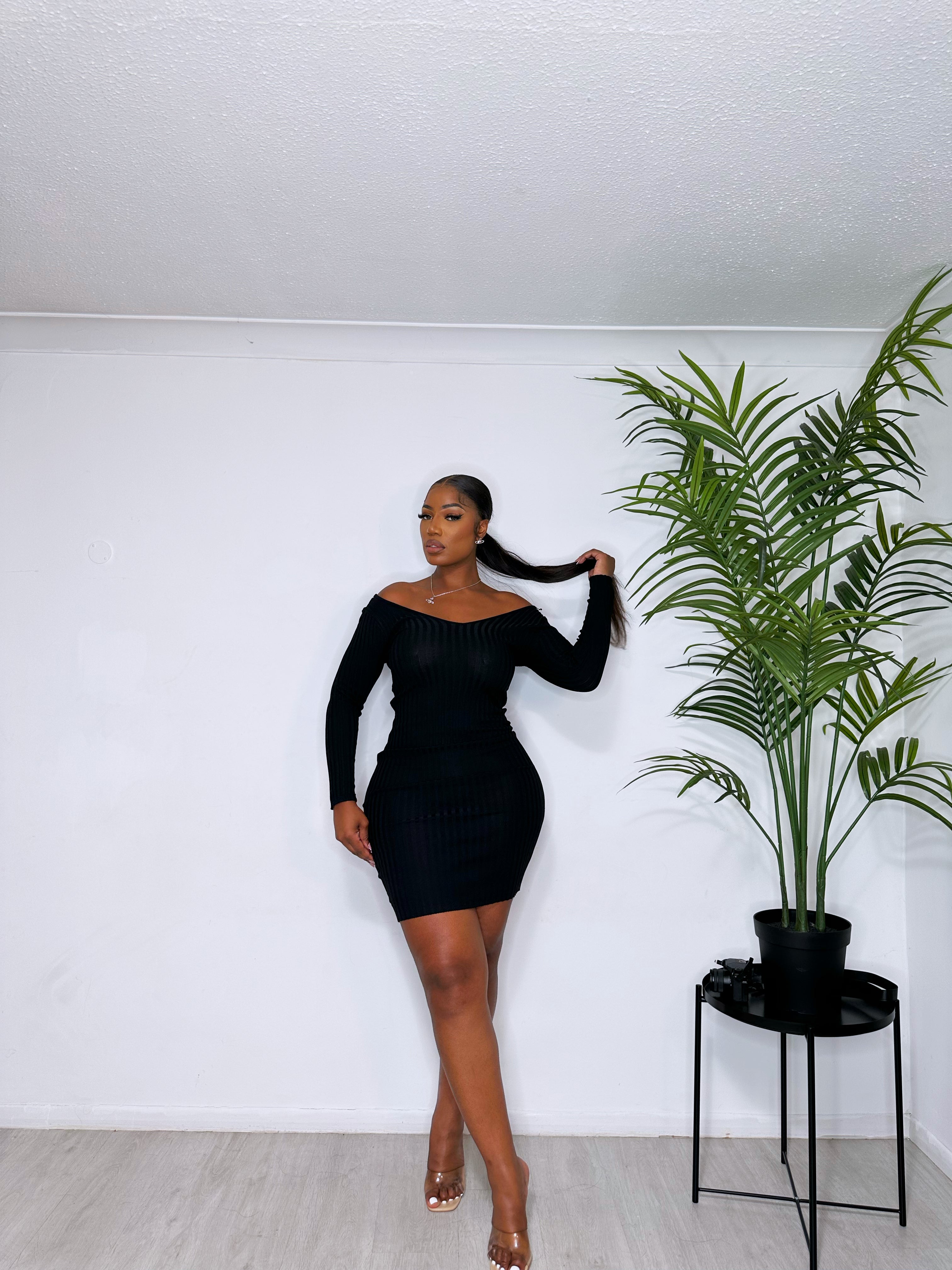 THANDIWE RIBBED DRESS