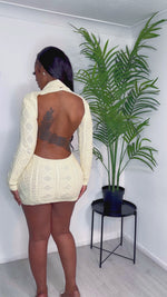 Load and play video in Gallery viewer, SLY WOOLY BACKLESS DRESS
