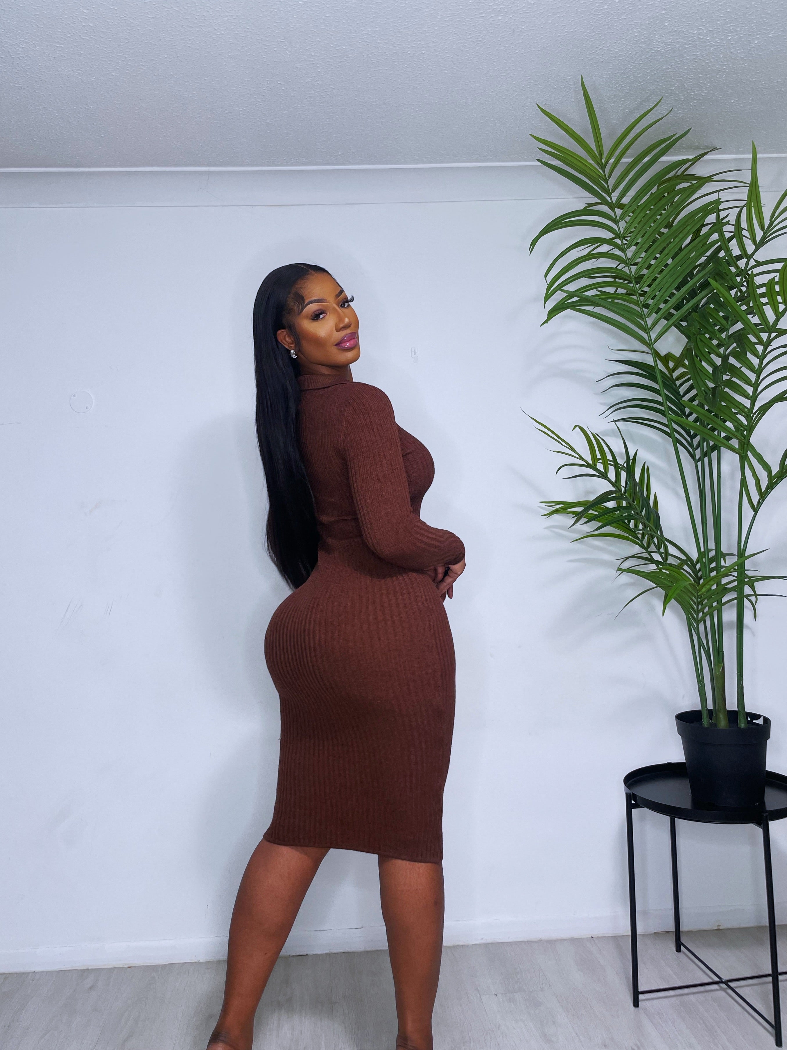 WOOLY BODYCON DRESS – House of Zimma